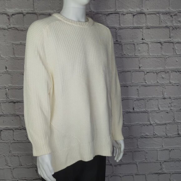 Michael Kors Ivory Knit Crew Neck Sweater, Men's XL - Picture 3 of 10